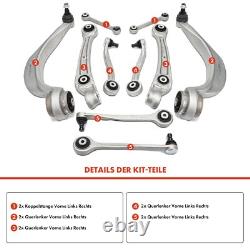 10x Kit Bras de Suspension Avant Gauche Droite pour Audi A4 8K5 A5 8F7 8T3 Q5