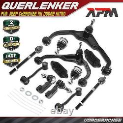 12x Kit Bras de Suspension de Roue Avant, L+R pour Jeep Cherokee Kk Dodge Nitro