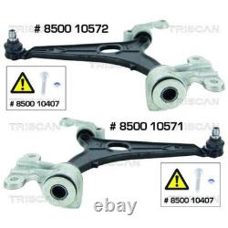 2X TRISCAN Kit Bras de Suspension Avant à Gauche + à Droite Convient pour