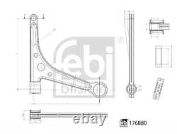 2x Bras de suspension FEBI BILSTEIN AVANT G+D pour VW TRANSPORTER T4 Autobus