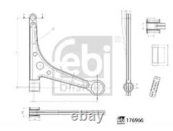 2x Bras de suspension FEBI BILSTEIN AVANT G+D pour VW TRANSPORTER T4 Autobus