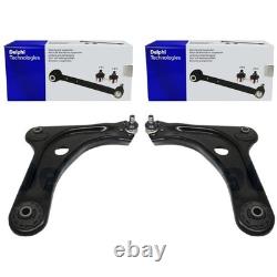2x DELPHI Kit Bras de Suspension Inférieure Avant Convient pour Citroën C2 C3 +