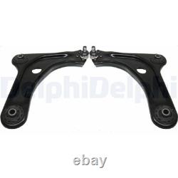 2x DELPHI Kit Bras de Suspension Inférieure Avant Convient pour Citroën C2 C3 +