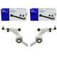 2x Delphi Kit Bras De Suspension Avant Bas Convient Pour Nissan X-trail + Droite