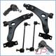 2x Triangle Bras+rotule De Suspension+biellette Avant Pour Ford Focus 1 I