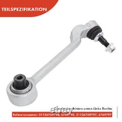 4x Bras de Suspension Avant Arrière Dessous pour BMW 1er E81 E87 3er E90 X1 E84