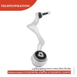 4x Bras de Suspension Avant Arrière Dessous pour BMW 1er E81 E87 3er E90 X1 E84