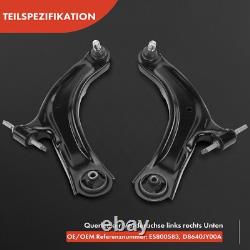 6X Bras De Suspension Avant Pour Nissan Qashqai +2 I J10 Renault Koleos I HY