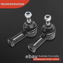 6x Kit Bras de Suspension Essieu Avant à Gauche Droite pour Opel Meriva X03