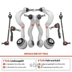 8-Teilig Kit Bras de Suspension Barre Avant pour BMW E60 2001-2010 E61 2004-2010