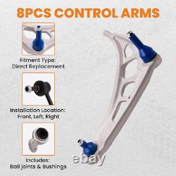8pcs Bras de Suspension Avant Wishbone for BMW 3 E46 3 Coupé E46 31121094466
