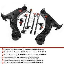 8x Kit Bras de Suspension Avant Gauche Droite pour Hyundai Santa Fé I Sm 2.0 2.4