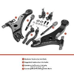 8x Kit Bras de Suspension Essieu Avant pour Toyota ACV3 MCV3 Solara V3 Lexus Rx