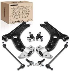 8x Kit Bras de Suspension avant Bas Extérieur pour Audi A3 VW Golf 5 6 Jetta 3