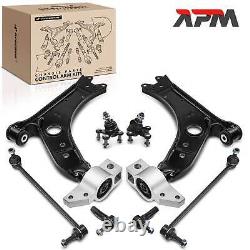 8x Kit Bras de Suspension avant Bas Extérieur pour Audi A3 VW Golf V VI Jetta 3