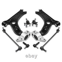 8x Kit Bras de Suspension avant Bas Extérieur pour Audi A3 VW Golf V VI Jetta 3
