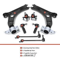 8x Kit Bras de Suspension avant Bas Extérieur pour Audi A3 VW Golf V VI Jetta 3
