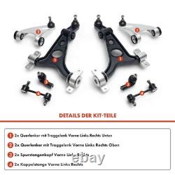 8x Kit Bras de Suspension avant Bas Haut L+R pour Alfa Romeo 147 156 Gt 156 Sw