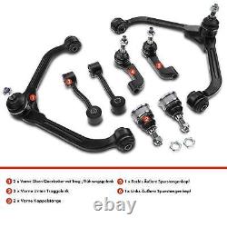 8x Kit Bras de Suspension avant Gauche Droite pour Jeep Cherokee KJ bj. 2001-2008