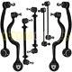 Bmw 5 E34 Triangle Bras De Suspension Rotule Biellette Barre Stab Avant 8 Pcs