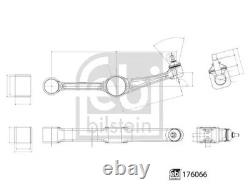 Bras de suspension Essieu avant gauche barre oscillant transversal 176066
