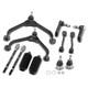 Kit Bras De Suspension Rotule Avant 12pcs Pour Jeep Cherokee Kj 2001-2008