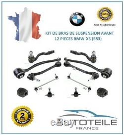 Kit Bras de suspension avant 12 pièces BMW X3 (E83) de 09/2006 à 12/2011