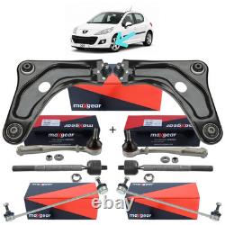 Kit Triangle Bras De Suspension Rotule Biellette + Stab Pour Peugeot 207 CC Sw