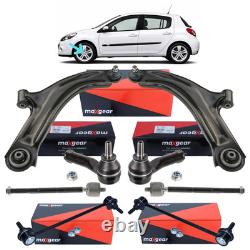 Kit Triangle Bras De Suspension Rotule Biellette + Stab Pour Renault Clio III