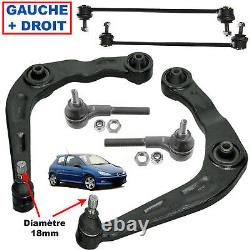 Kit Triangle Bras Suspension 6 Pièces Avant prévu pour 206 1.4 1.6 2.0 Hdi 1.9 D