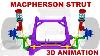 Macpherson Strut Suspension Basic Structure 3d Animation