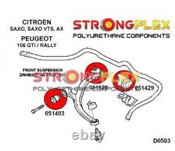 Pour Citroen Saxo (VTS) kit silentbloc de bras suspension avant 352351, 96106474