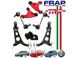 Set 4 Bras Suspension Avant Supérieure Et Inf + 2 Tiges + Caoutchoucs Alfa 147