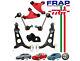 Set 4 Bras Suspension Avant Supérieure Et Inf + 2 Tiges + Caoutchoucs Alfa 147