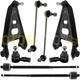 Smart Type 451 Fortwo Brabus Turbo Kit Triangle Bras De Suspension Avant 8 Pcs