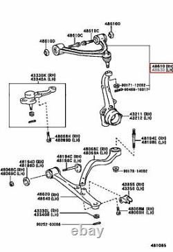 Toyota Lexus Ensemble de bras d'origine, suspension avant supérieure gauche