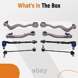 Wishbones Bras De Suspension Avant 8pcs Kit for Bmw 5 E60 E61 31306781548